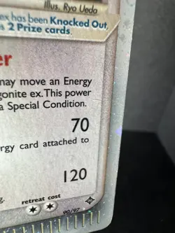 2003 Pokemon EX Dragon Dragonite EX 90/97 Rare Holo Foil MP - Image 4