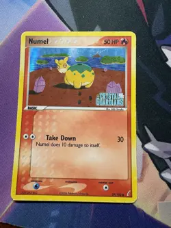 Pokemon TCG 2006 Vintage Numel Crystal Guardians Holo Stamped Card 59/100 HP - Image 1