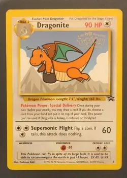 WOTC Black Star Promotional Pokemon Card "Mailman" Dragonite #5 - Image 1