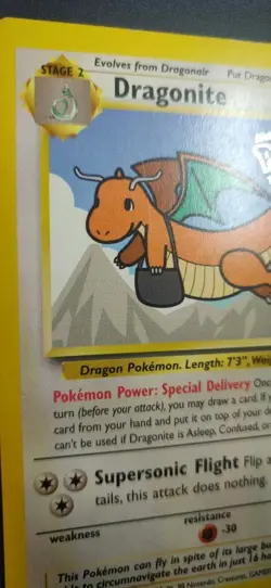 WOTC Black Star Promotional Pokemon Card "Mailman" Dragonite #5 - Image 5