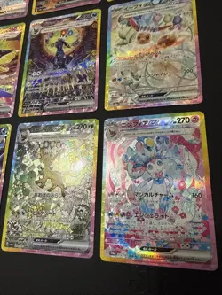 NM Pokemon Card Terastal Fes Eevee Evolution SAR Complete Set of 9 Japanese - Image 4