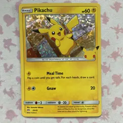 Pokemon TCG Pikachu 25/25 Holo Rare McDonald's 25th Anniversary Promo Set - Image 1
