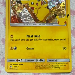 Pokemon TCG Pikachu 25/25 Holo Rare McDonald's 25th Anniversary Promo Set - Image 3