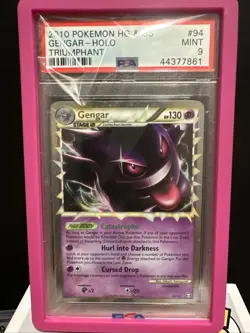 2010 Pokemon Heart Gold Soul Silver Gengar-Holo Triumphant - Image 1