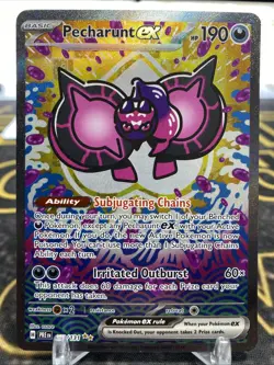 Pokemon TCG Pecharunt EX 163/131 Special Illustration Rare Prismatic Evolutions - Image 1