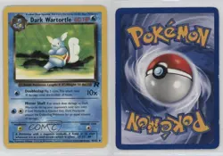 Dark Wartortle Pokemon Team Rocket #46 2000 - Image 3