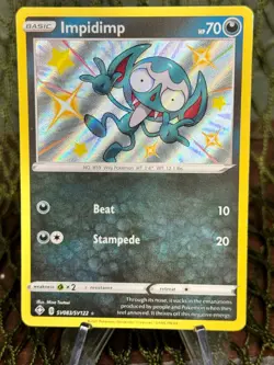 IMPIDIMP ~ SV083/SV122 ~ Shiny Holo Rare Pokemon TCG: Shining Fates - Image 1
