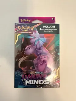 Pokemon TCG Sun & Moon Unified Minds Hanger Box Sealed (3 Booster Packs) - Image 1