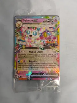 Stamped Sylveon ex 041/131 Pokemon Prismatic Evolution Surprise Box *SEALED* - Image 1