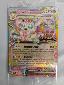 Stamped Sylveon ex 041/131 Pokemon Prismatic Evolution Surprise Box *SEALED* - Image 3