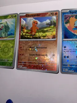 Pokemon 151 Cosmo Holo Promo set Pikachu Squirtle Charmander Bulbasaur Costco NM - Image 2