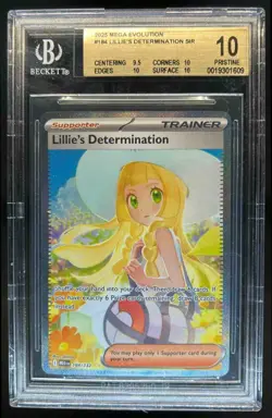 2025 Pokemon Lillie's Determination Special Illustration Rare #184/132 BGS 10 - Image 1