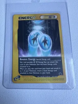 Bounce Energy 142/144 Skyridge Uncommon WOTC Vintage Pokemon 2003 - Image 1