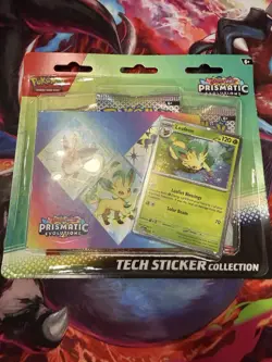 Pokemon Prismatic Evolutions 3 Pack Lot Of 3 (Tech Sticker Collection) - Image 3