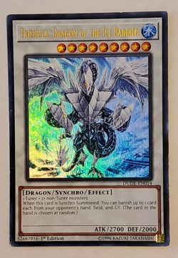 Yu-Gi-Oh Trishula, Dragon of the Ice Barrier Ultra Rare 1st Ed DUDE-EN014 NM - Image 1