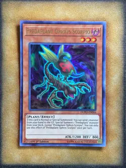 Yugioh Predaplant Ophrys Scorpio DUPO-EN066 Ultra Rare 1st Ed NM - Image 1