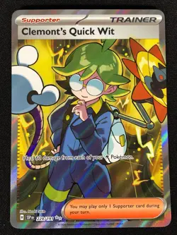 Pokemon Clemont's Quick Wit 229/191 Ultra Rare Holo (NM) - Image 1