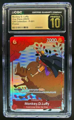 2023 One Piece Gift Collection Promo Monkey D. Luffy #P-001 CGC 10 PRISTINE - Image 1