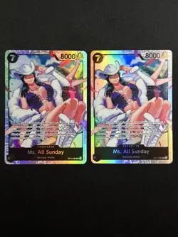 The Azure Sea's Seven Ms. All Sunday #OP14-084 Super Rare LOT OF 2 - Image 1