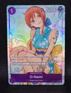 One Piece English - O-Nami (Full Art) - Illustration Promo - OP05-082 - NM - Image 1