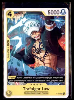 One Piece Premium Booster The Best Vol 2 Trafalgar Law P-088 Reprint - Image 1