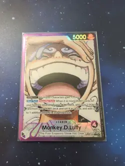 One Piece TCG OP09-061 Monkey.D.Luffy Leader AA Alternate Art English Edition - Image 1