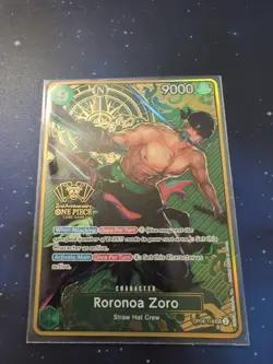 One Piece TCG Zoro SEC English 2nd Anniversary OP06-118 Near Mint Foil - Image 1