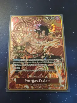 One Piece TCG English Portgas D Ace 2nd Anniversary OP02-013 Near Mint Foil - Image 1