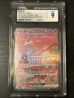 Mew EX 053 151 ULTRA-PREMIUM COLLECTION Pokemon Card Tcg CGC 9 MINT - Image 1