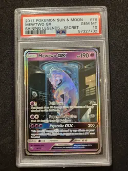 Mewtwo GX (78/73) PSA 10 Shining Legends Secret Rare. English Pokemon PSA Card - Image 4