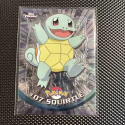 2000 Topps Chrome Pokemon Cards - Series 1 - Squirtle #07 - Holo - Image 1