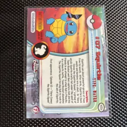 2000 Topps Chrome Pokemon Cards - Series 1 - Squirtle #07 - Holo - Image 2