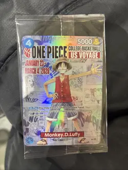 Gonzaga One Piece College Basketball US Voyage Monkey D. Luffy Card SEALED - Image 1