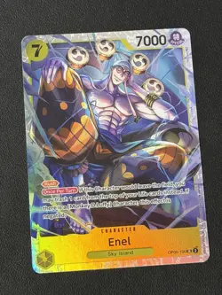 Enel OP05-100 SR Awakening New Era One Piece Card Game ENGLISH NEAR MINT NM - Image 1