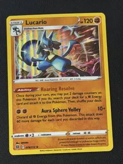 Lucario - Holo Rare - Brilliant Stars 079/172 Pokemon Card NM - Image 1