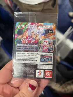 One Piece Card Game Monkey D. Luffy US Voyage Promo Holo P-055 Straw Hat - Image 2