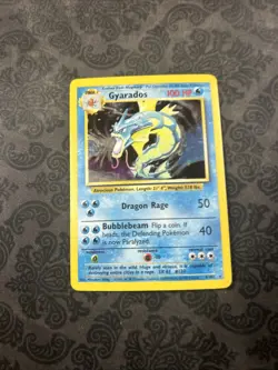 Pokemon Trading Card Game Base Set Gyarados 6/102 Holo Rare WOTC - Image 1