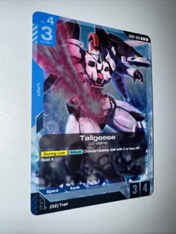 GUNDAM TCG - Tallgeese Rare GD02-005 HOLO FOIL ENG DUAL IMPACT Card Game CCG Eng - Image 2