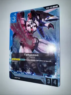 GUNDAM TCG - Tallgeese Rare GD02-005 HOLO FOIL ENG DUAL IMPACT Card Game CCG Eng - Image 3