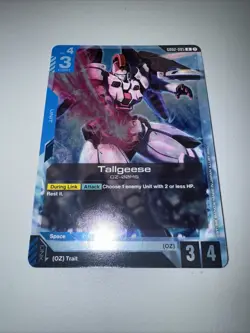 GUNDAM TCG - Tallgeese Rare GD02-005 HOLO FOIL ENG DUAL IMPACT Card Game CCG Eng - Image 4