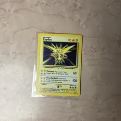Zapdos Holo 16/102 Base Set WOTC 1999 Pokemon TCG Card Vintage Rare NM ⚡ - Image 1