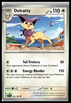 Delcatty 131/162 Pokemon Card Temporal Forces Uncommon 110 HP Near Mint IH - Image 1