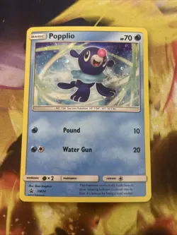 Popplio SM24 Sun & Moon SM Black Star Promo Holo Pokemon TCG Card - Image 1