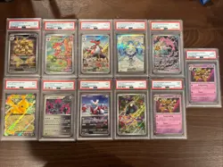(LOT OF 11) Pokemon Graded Card Lot PSA English Resellers Lot! - Image 1
