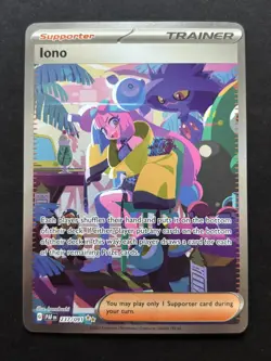 Pokemon TCG Iono 237/091 Paldean Fates Special Illustration Rare Card - Image 1