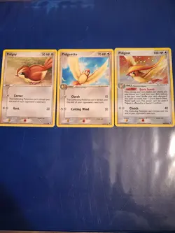 Pokemon Cards Pidgeot Holo, Pidgeotto, Pidgey (Fire Red/Leaf Green) - Image 1