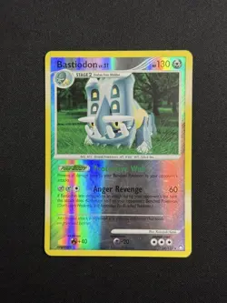 Pokemon Card - Bastiodon Mysterious Treasures Reverse Holo 21/123 Holo Rare - Image 1