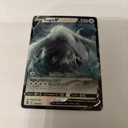 Pokemon TCG Lugia v 138 Silver Tempest Ultra Rare Card Near Mint Condition - Image 1