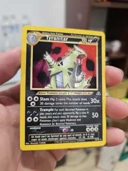 Holo Tyranitar 12/75 Neo Discovery Pokemon Card EXC+ - Image 2