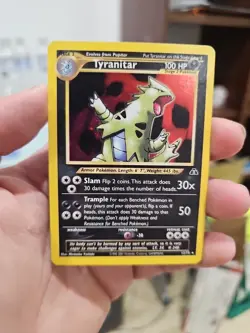 Holo Tyranitar 12/75 Neo Discovery Pokemon Card EXC+ - Image 3